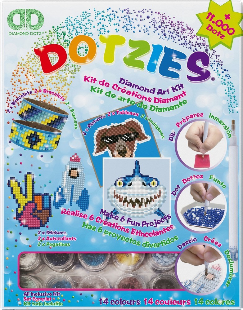 Megapack dotzies 6 pezzi: blu (dtz10.002)