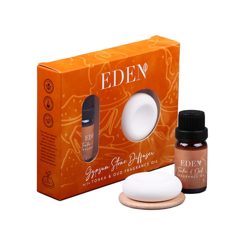 Diffusore in pietra di gesso vecchio Tonka e set di oli profumati