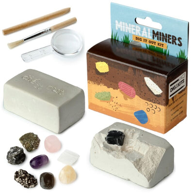 Seta de excavación de piedras, minerales y piedras semipreciosas Dig-A-Saurus