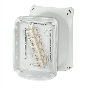 Hensel caja de cables 180x130x77 ip66 2.5-10qmm 5p