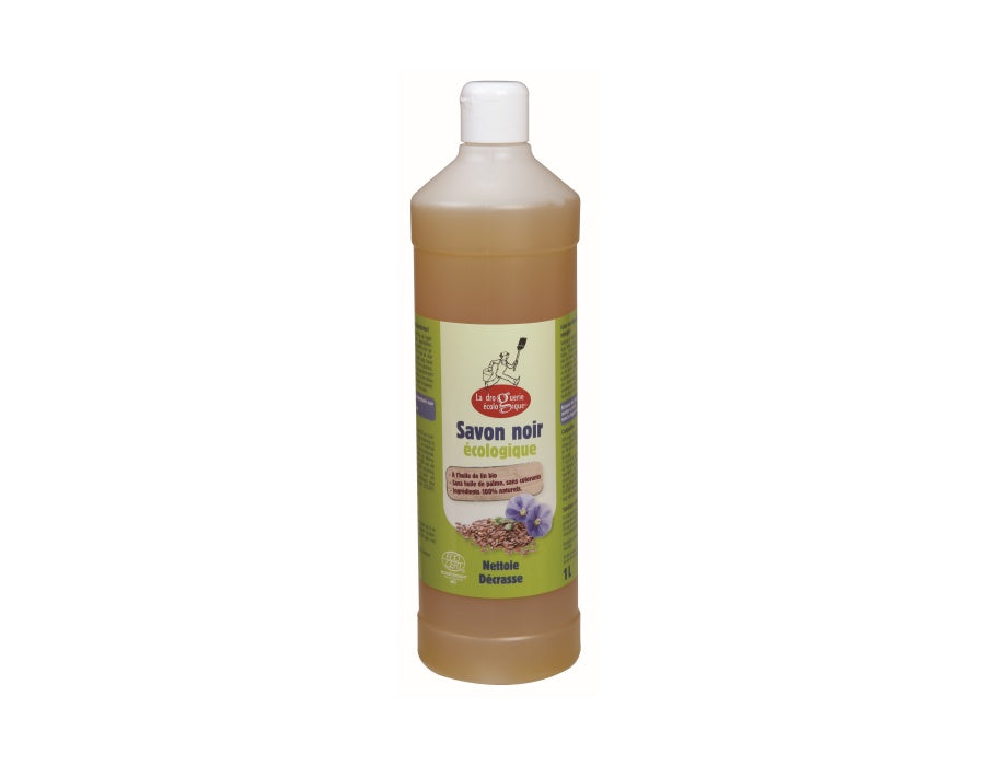 LA Droguerie Ecologique Green Black Soap Liquid Line Line Oil 1L