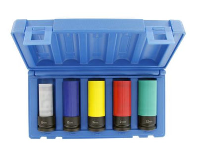 Set di bussole Action Impact 1 2 bulloni ruota 5 pezzi