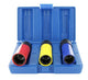 Juego de vasos de impacto Action 1 2 tornillos de rueda de 3 piezas (nml)