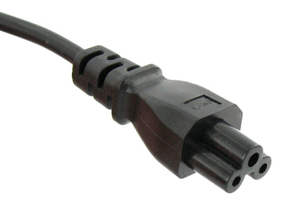 Huismerk Nutrition Cable NetsCord Schuko-C5 "Topolino" Black 1,8 m