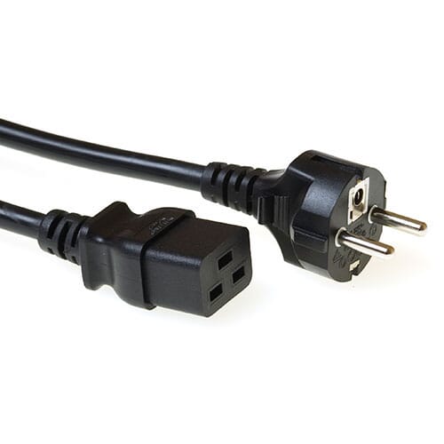 ACT 230V Cable de conexión Schuko macho C19 1 m