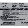 Blu-basic digitale camera accu 7.4v 1080mah li-ion voor canon