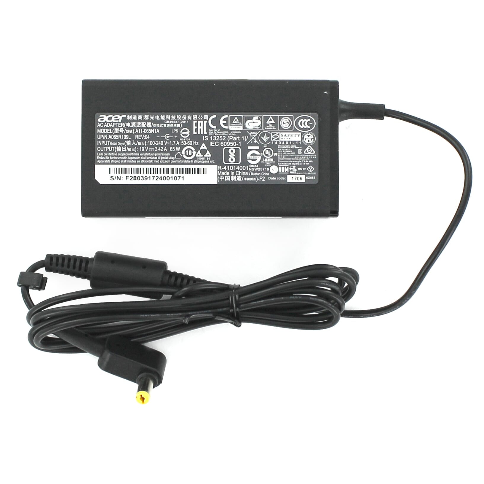 Adattatore per laptop Acer 65W
