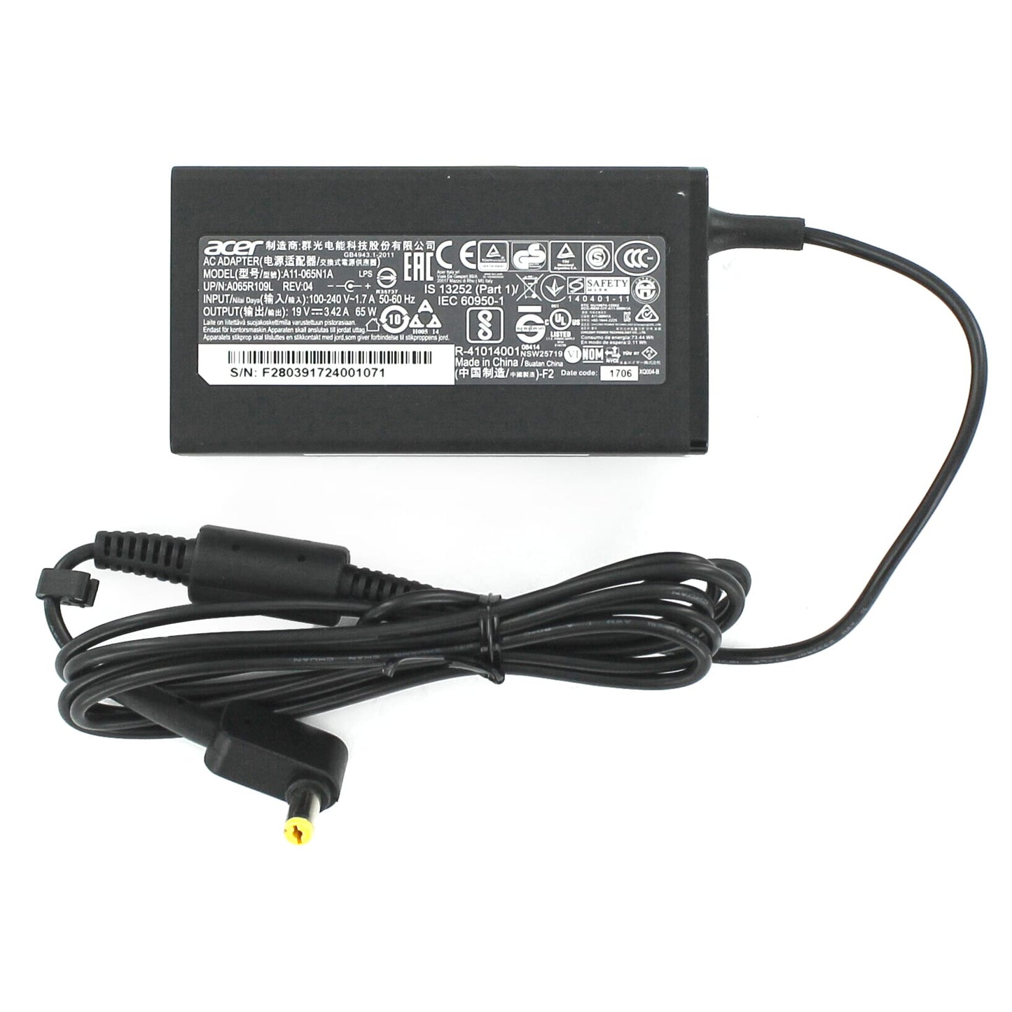 Acer Laptop Adapter 65W