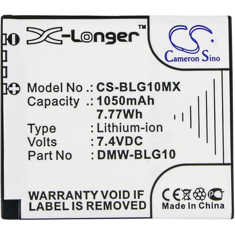 Batteria per fotocamera digitale sostitutiva 7.4V 1050 mAh li-ion per Panasonic