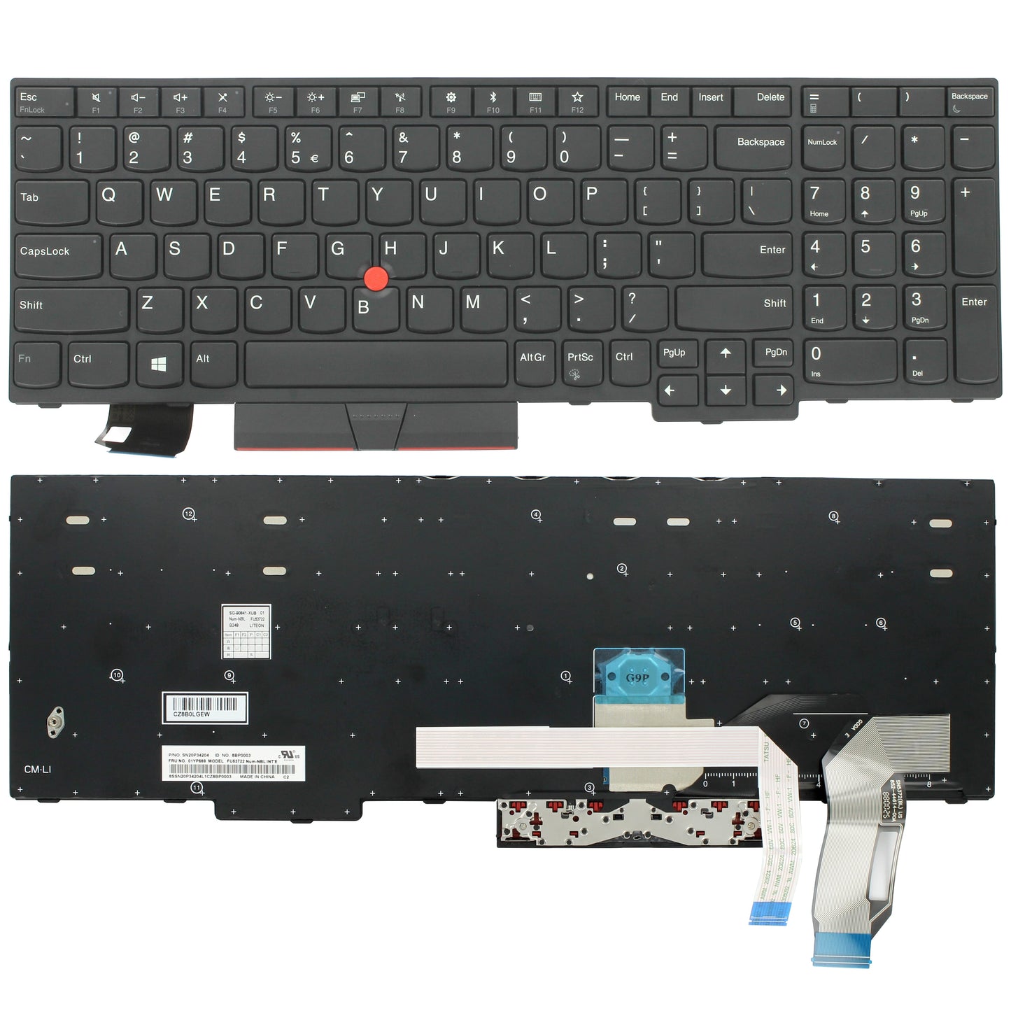 Tastiera del laptop Lenovo Qwerty US
