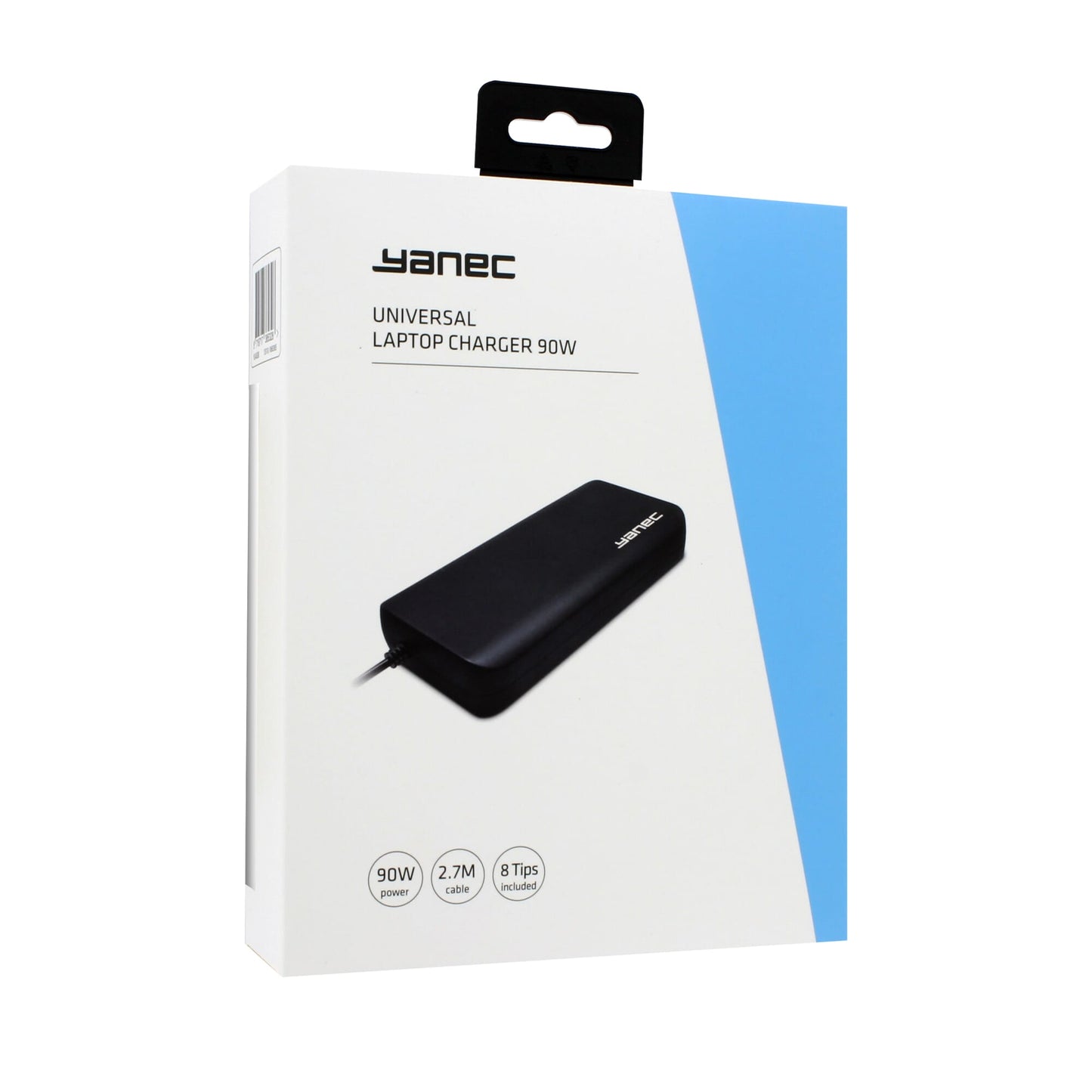 Yanec Universal Laptop Adapter 90W con 8 consejos negros