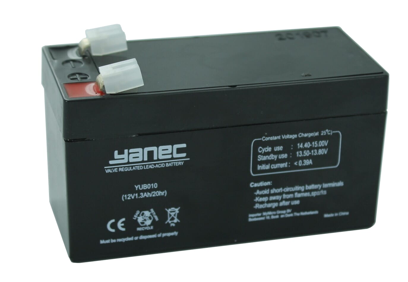Batteria di piombo Yanec 12V 1.3Ah