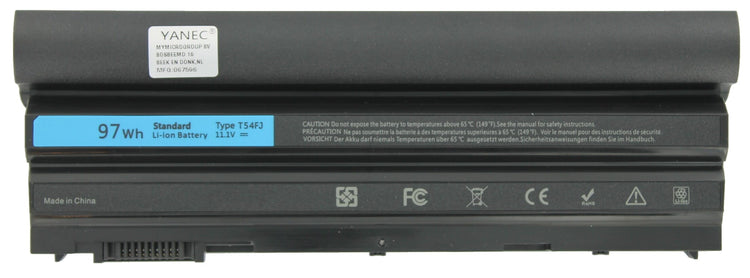 Yanec Laptop battery Extended 7800MAH 87WH
