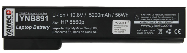 Yanec laptop battery 5200mAh