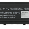 Yanec laptop accu 5200mah