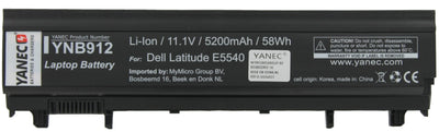 Yanec laptop accu 5200mah