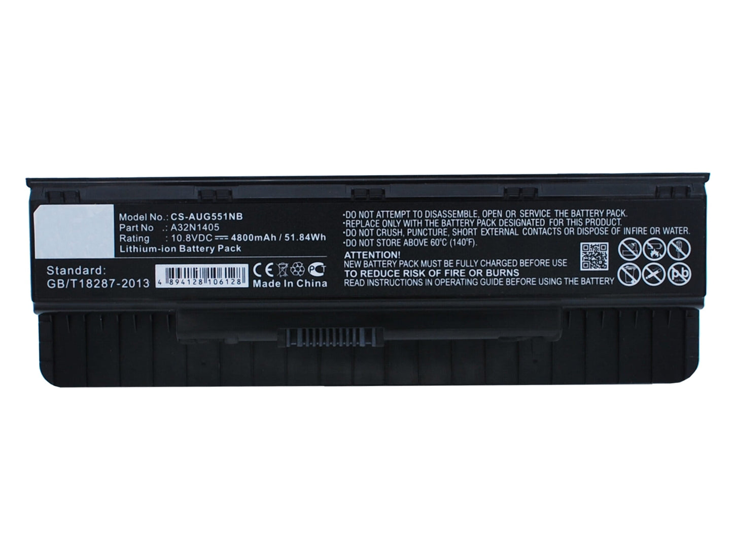 Batería de laptop de reemplazo 10.8V 52wh 4800mAh