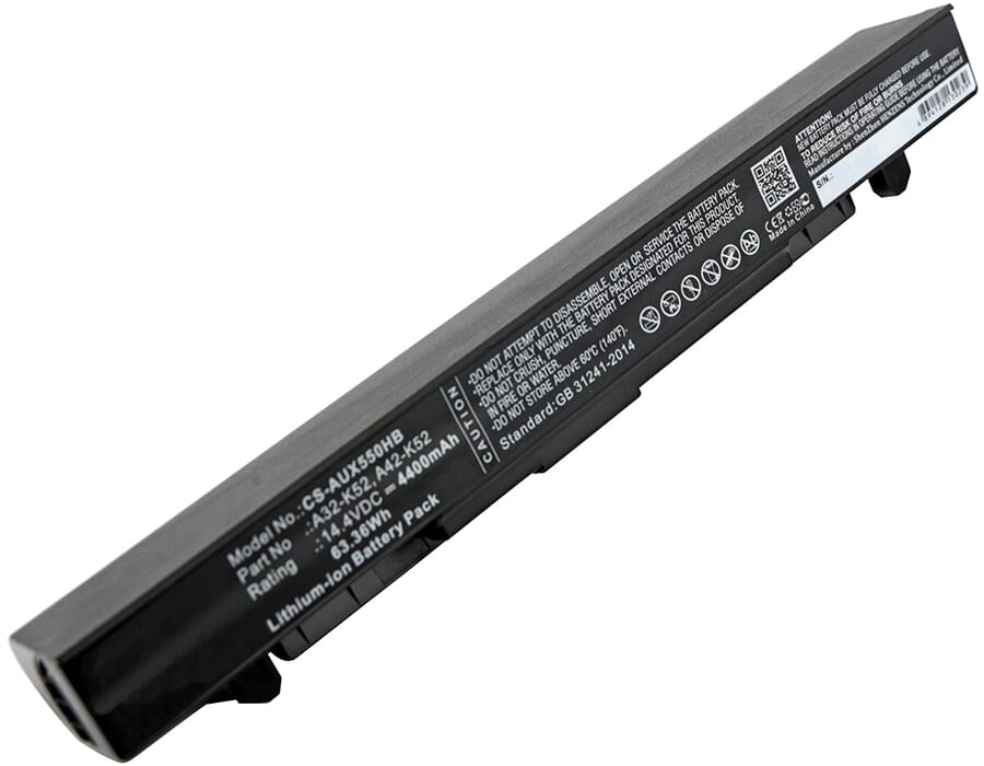 Batería de laptop de reemplazo extendida 4400 mAh