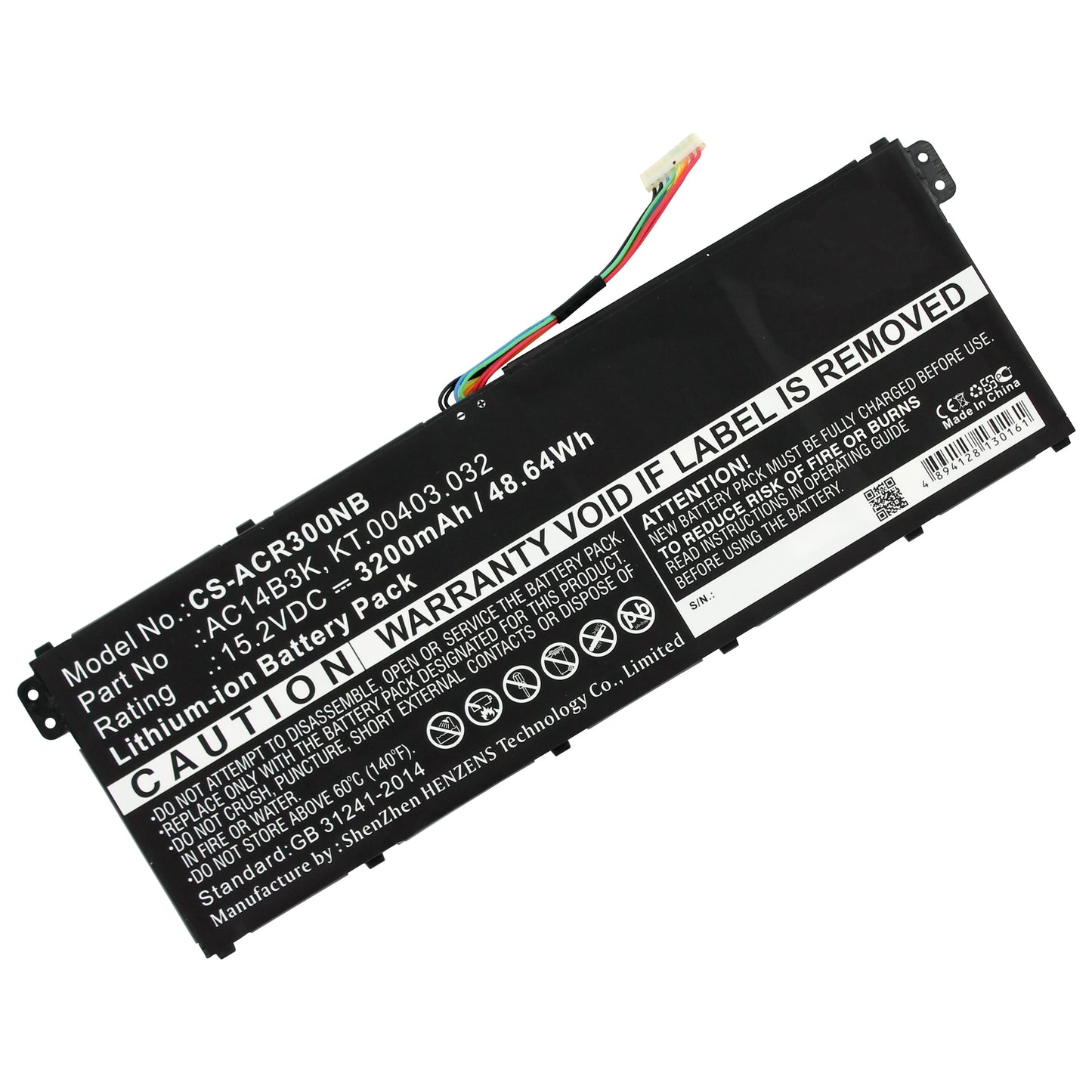 Batteria per laptop sostitutiva 3200 mAh