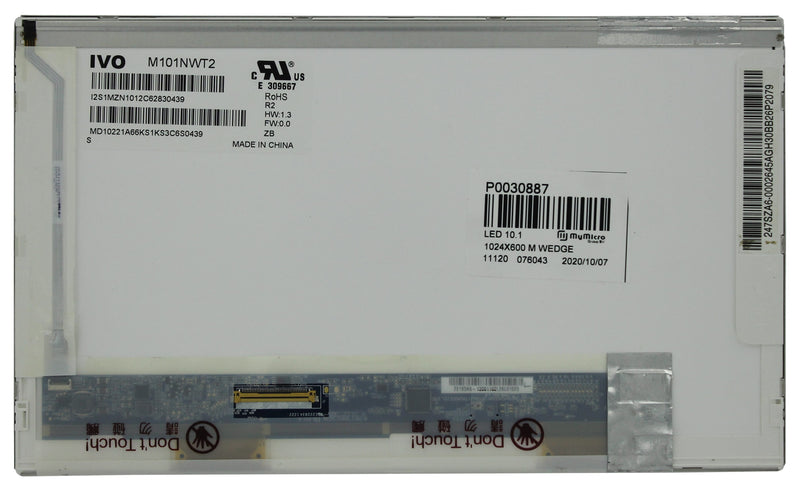 10.1 inch lcd scherm 1024x600 mat 40pin