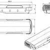 Batería de bicicleta de visión de ebiica para equipaje clásico de 612wh