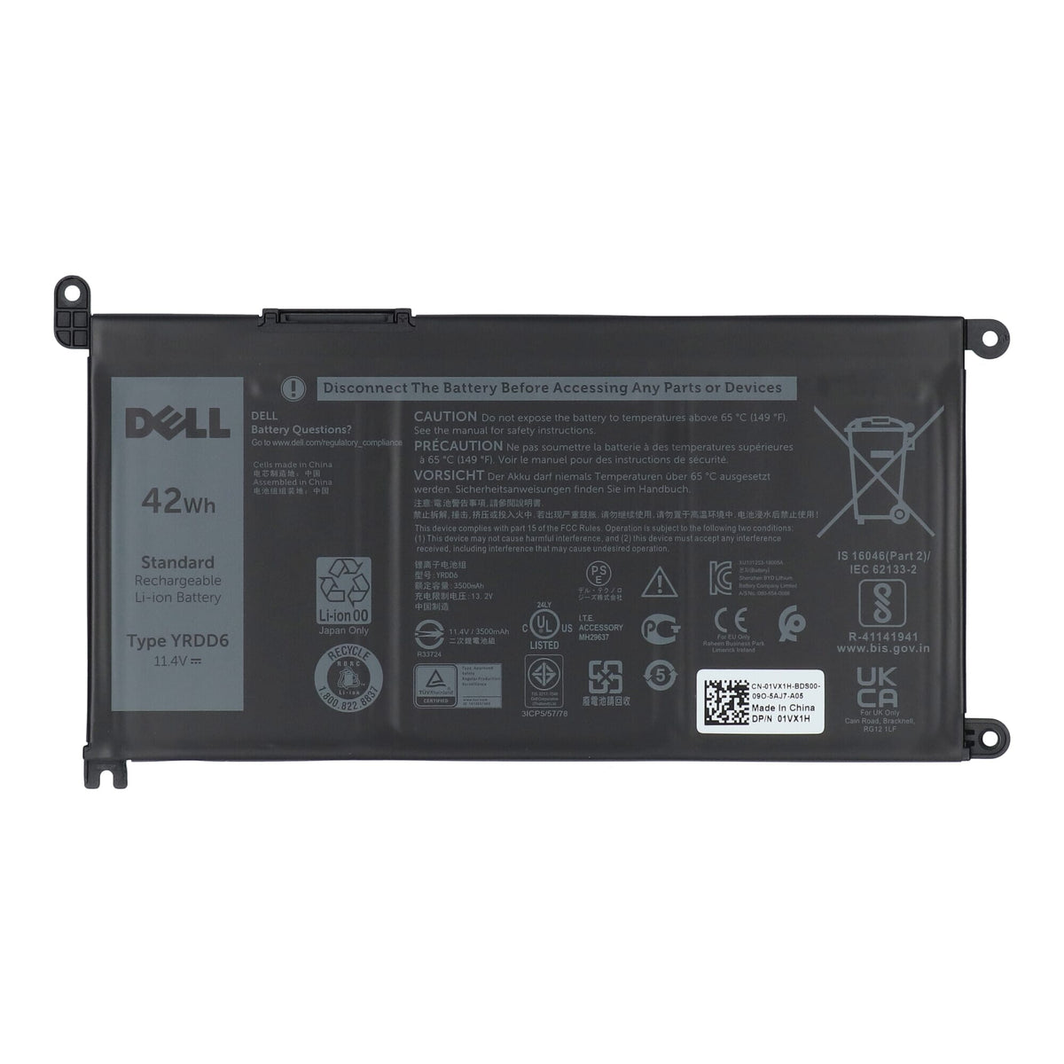 Dell laptop accu 3500 mah