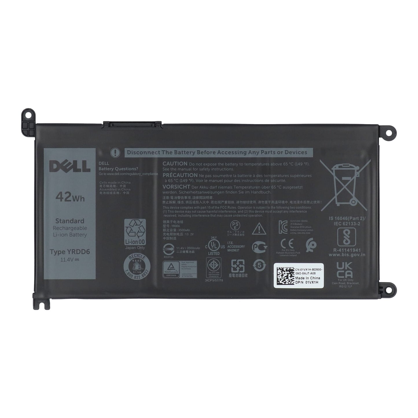 Batteria per laptop Dell 3500 mAh