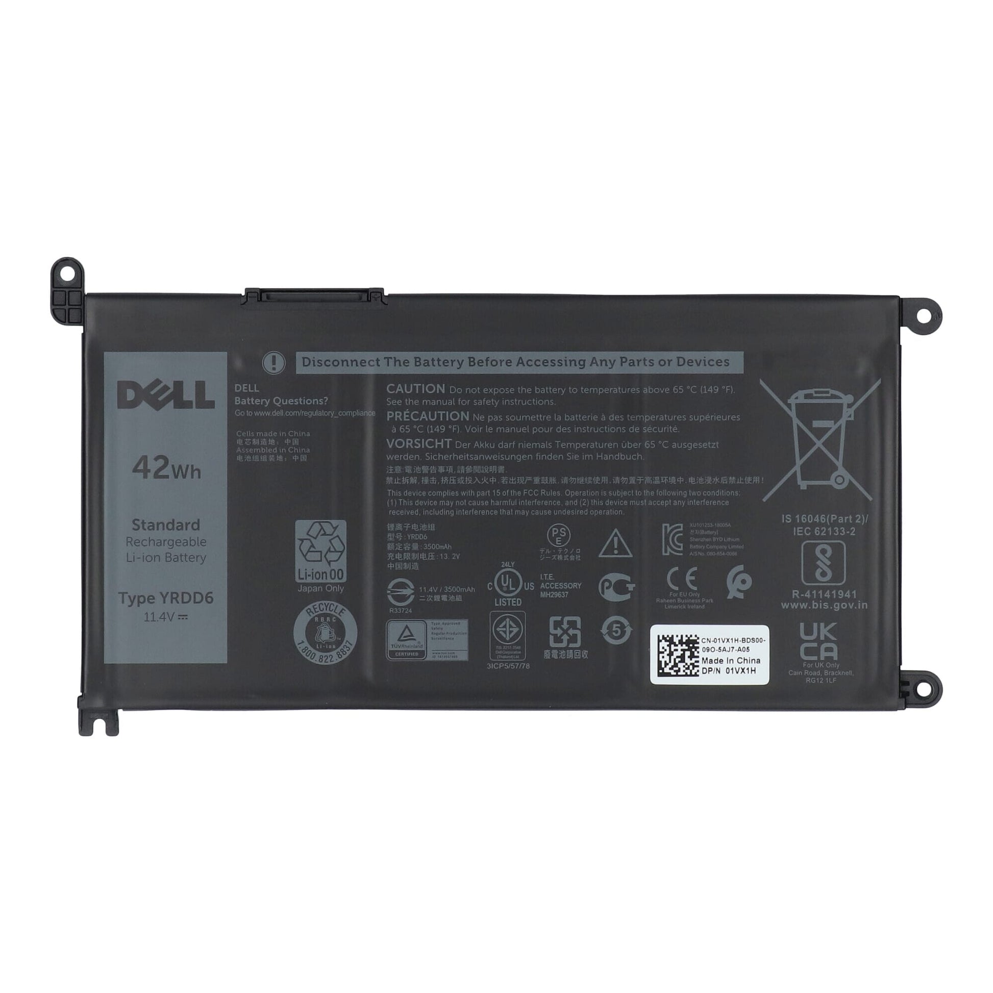 Batteria per laptop Dell 3500 mAh