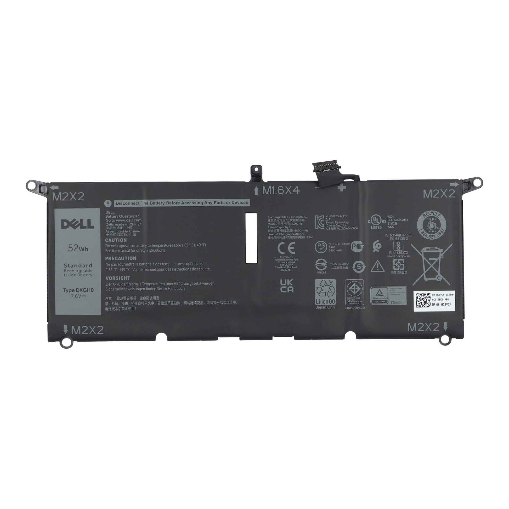 Dell laptop battery 6500 mAh