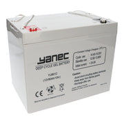 Yanec gel battery 12V 80ah - afbeelding 1