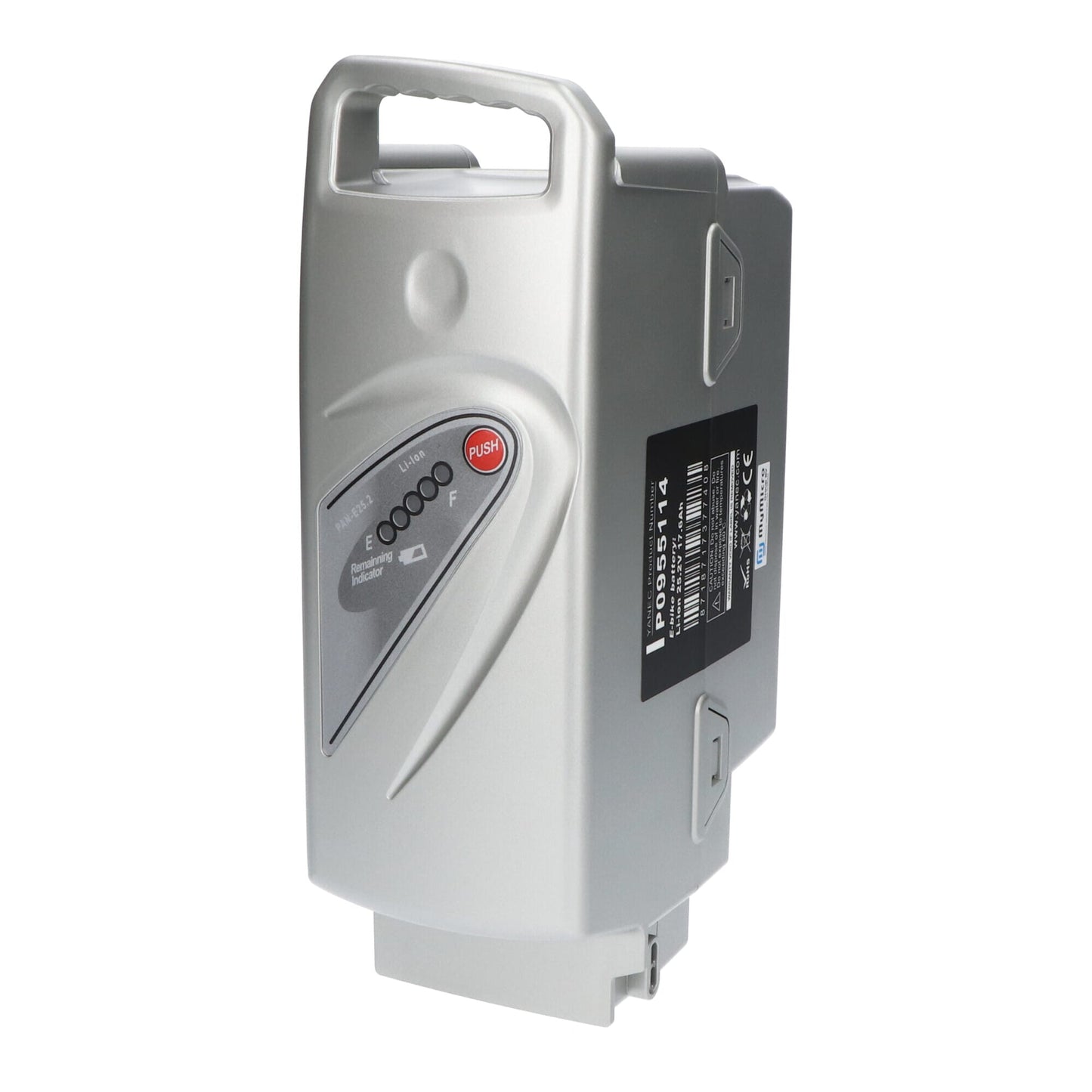 Panasonic compatible fietsaccu 26v 18ah zilver