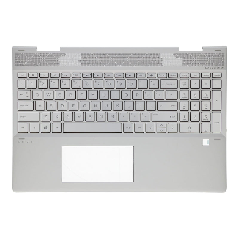 Ty hp laptop toetsenbord qwer us + top cover - zilver