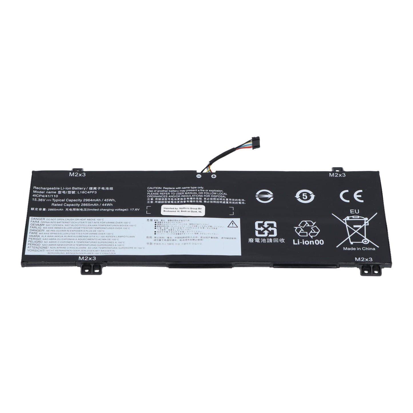 Batería de laptop de reemplazo 2850 mAh