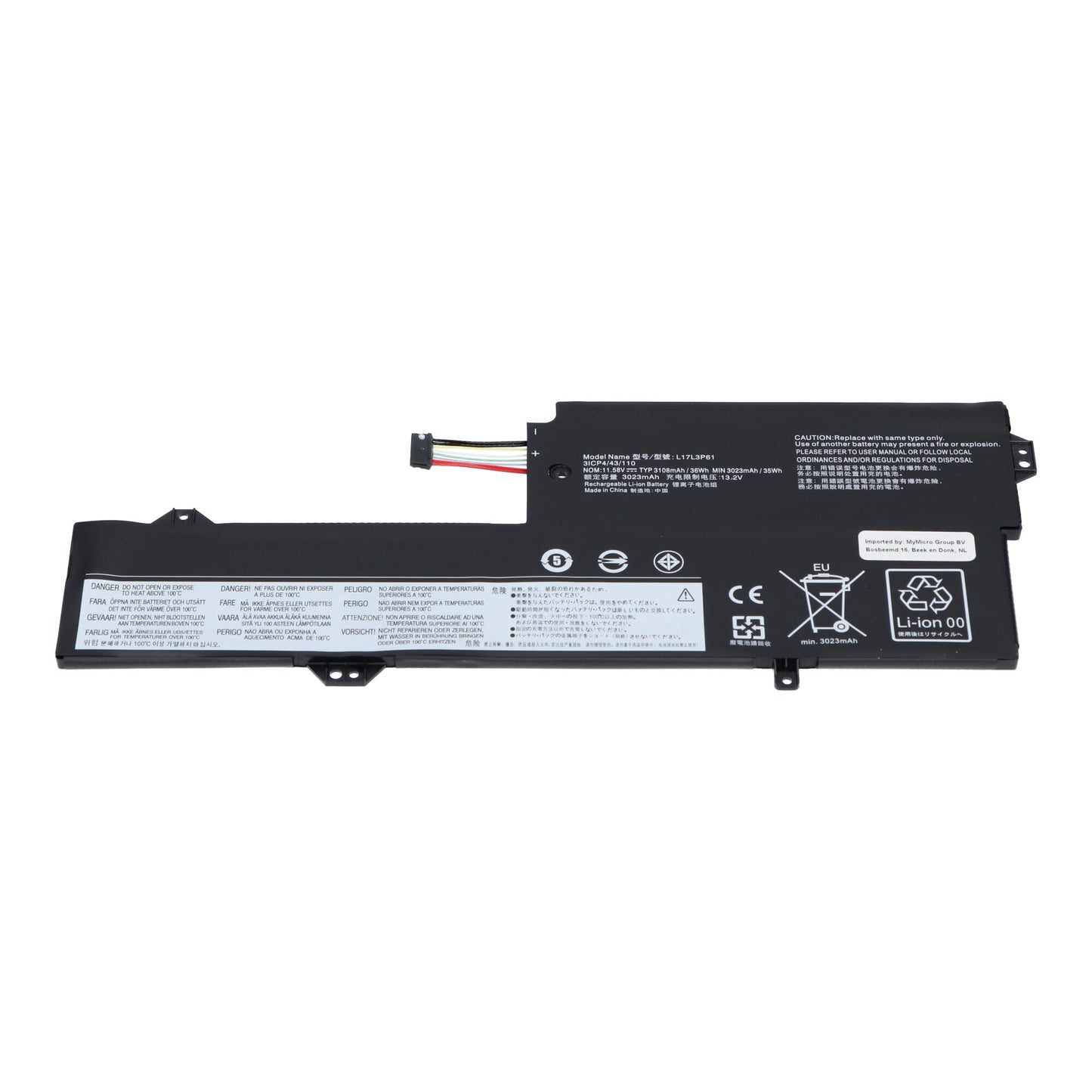 Batería de laptop de reemplazo 3108 mAh