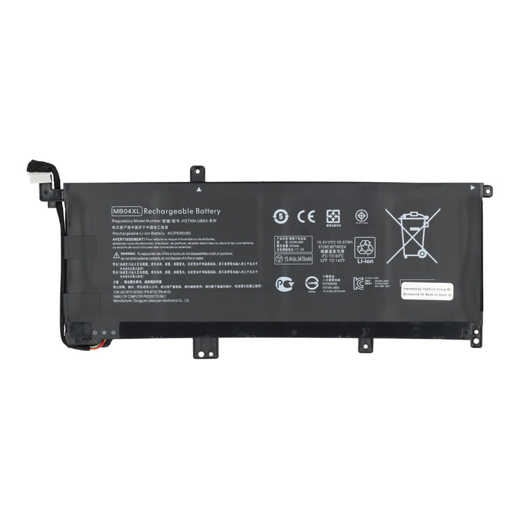 Batería de laptop de reemplazo 3400 mAh
