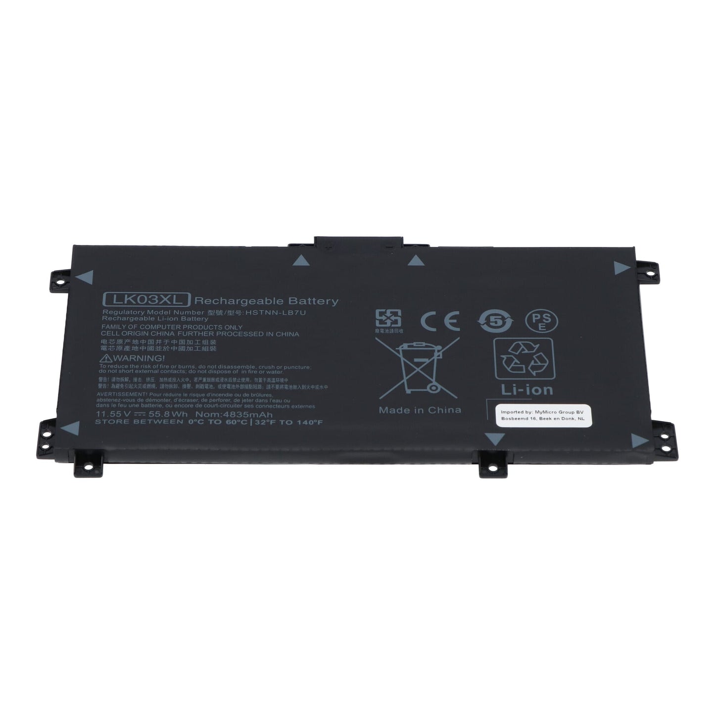 Batería de laptop de reemplazo 11.55V 4400mAh