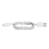 Actuar USB A a Lightning Load Data Cable 1M Nylon White