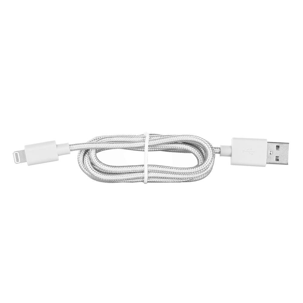 Actuar USB A a Lightning Load Data Cable 1M Nylon White