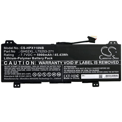 Batería de laptop 5900mAh