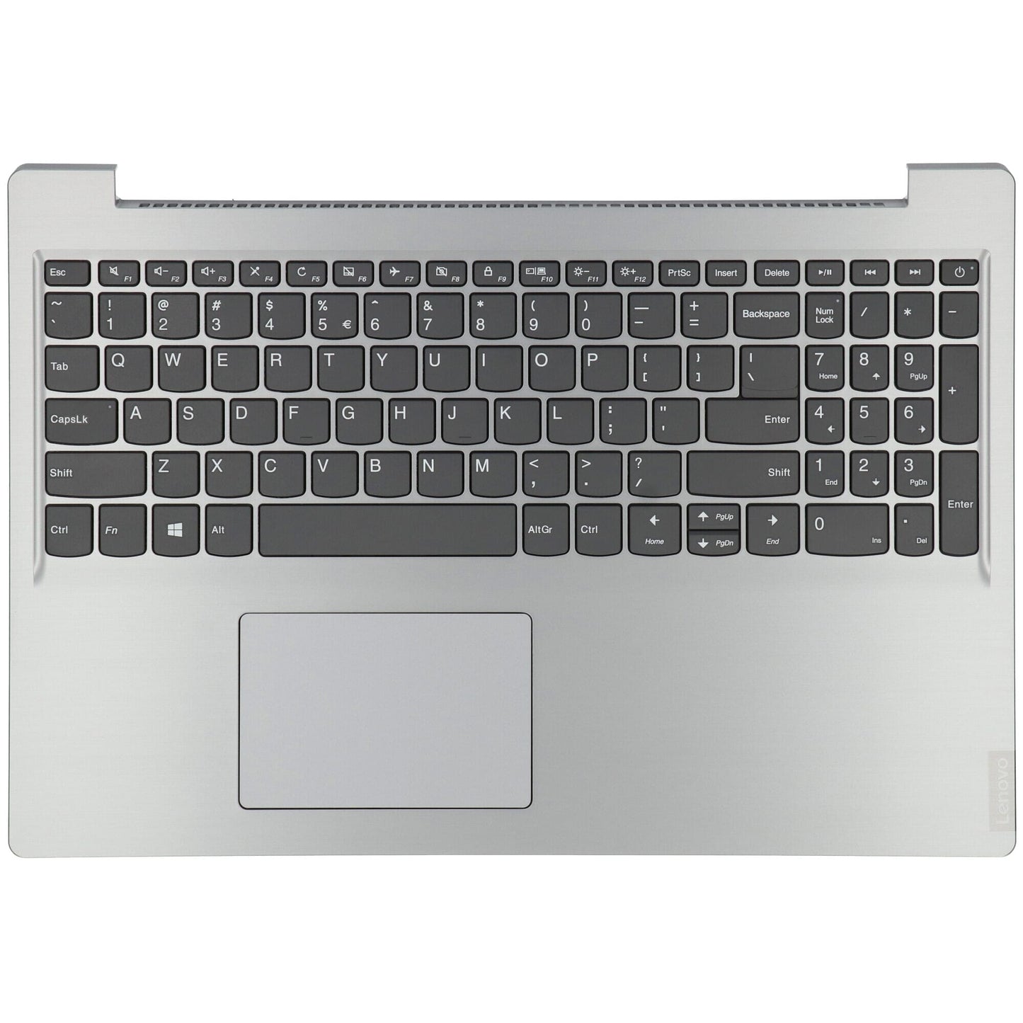 Tastiera Lenovo Laptop Qwerty US + Copertura superiore Silver