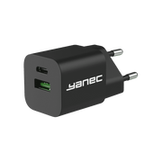 Yanec Compact Gan Lader USB-A USB-C 30W - afbeelding 1