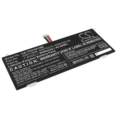 Batería de laptop de reemplazo 6000 mAh