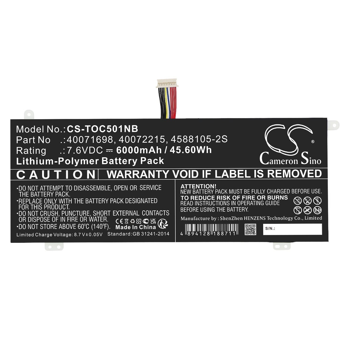 Replacement Laptop Accu 6000mAh