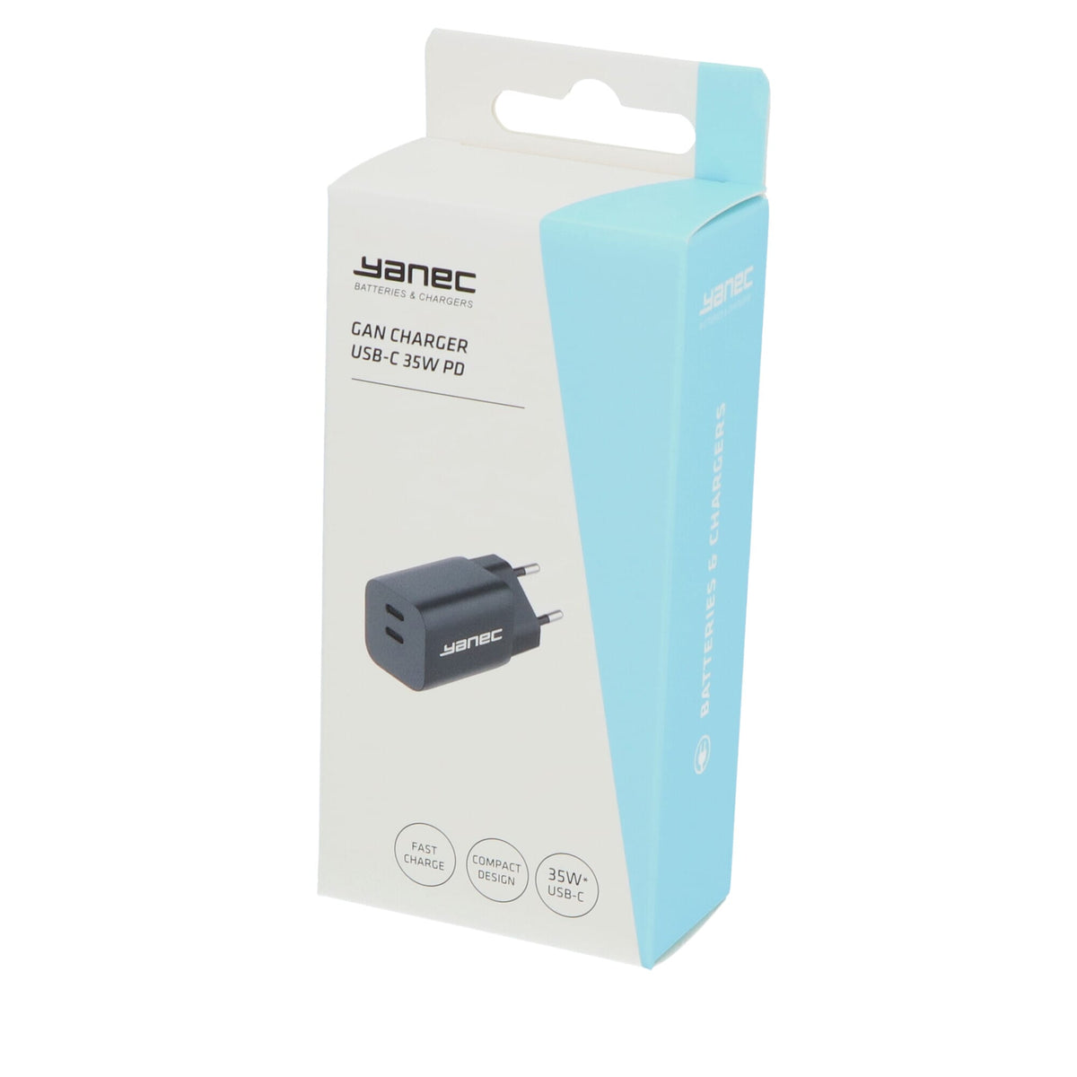 Caricatore Gan Compact Yanec USB-C 35W