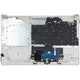 Tastiera per laptop HP Azerty BE + Copertura superiore - argento