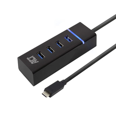 ACT Conectividad USB-C HUB 3.2 con 4 puertos USB-A