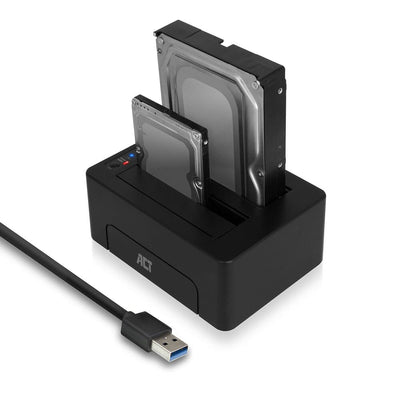 Acto 2.5 y 3.5 pulgadas Dock SATA DUAL DISK Dock USB 3.2 Gen1