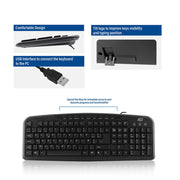 Act tastiera USB, Azerty, Black - afbeelding 4