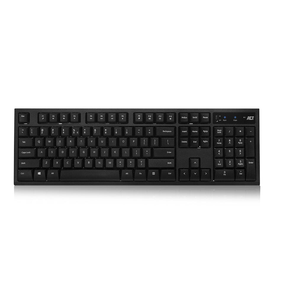 ACT Wireless Keyboard y mouse USB Nano receptor Qwerty