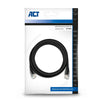 Act zwart 5,0 meter u utp cat6 patchkabel met rj45 zip bag